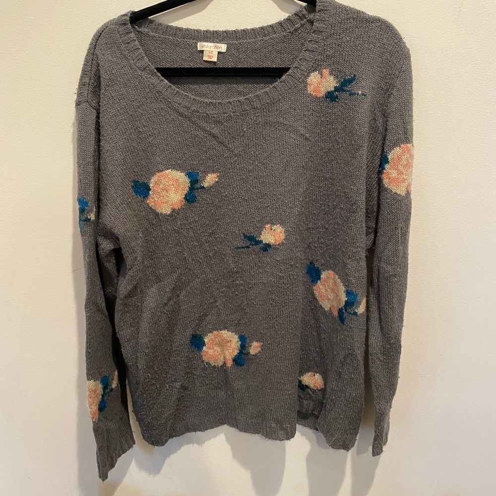 Floral sweater